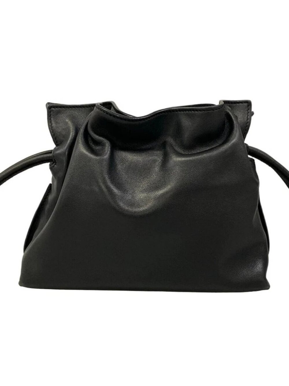 LOEWE Flamenco Clutch Mini Black Nappa Leather Clutch Bag